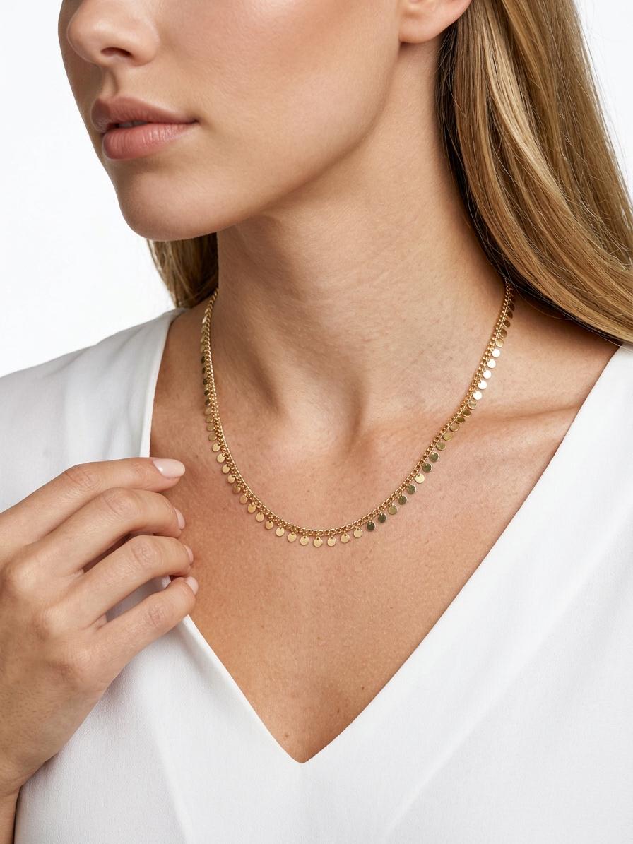 Vergoldet 14K - LUXA Golden Dots Halskette