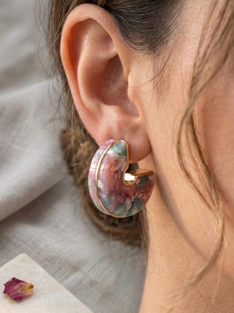 LUXA Ohrring Chunky Chroma Hoops