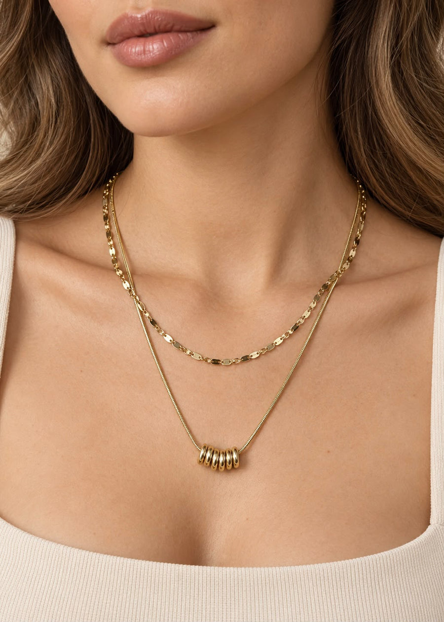 LUXA 2er Kettenset Elan 14K Vergoldet