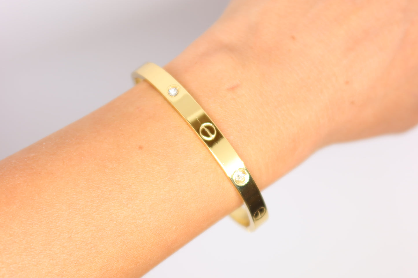 Vergoldet 14K - LUXA Love Armreif