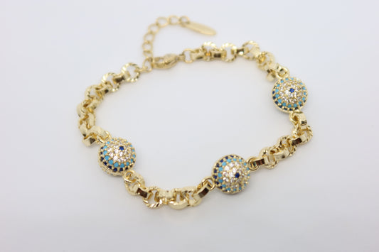 Armband LUXA Nazar - Vergoldet 14K