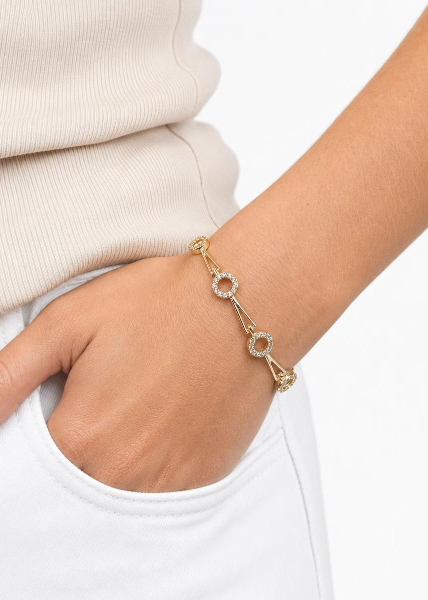 Vergoldet 14K - LUXA Circle Glow Armband