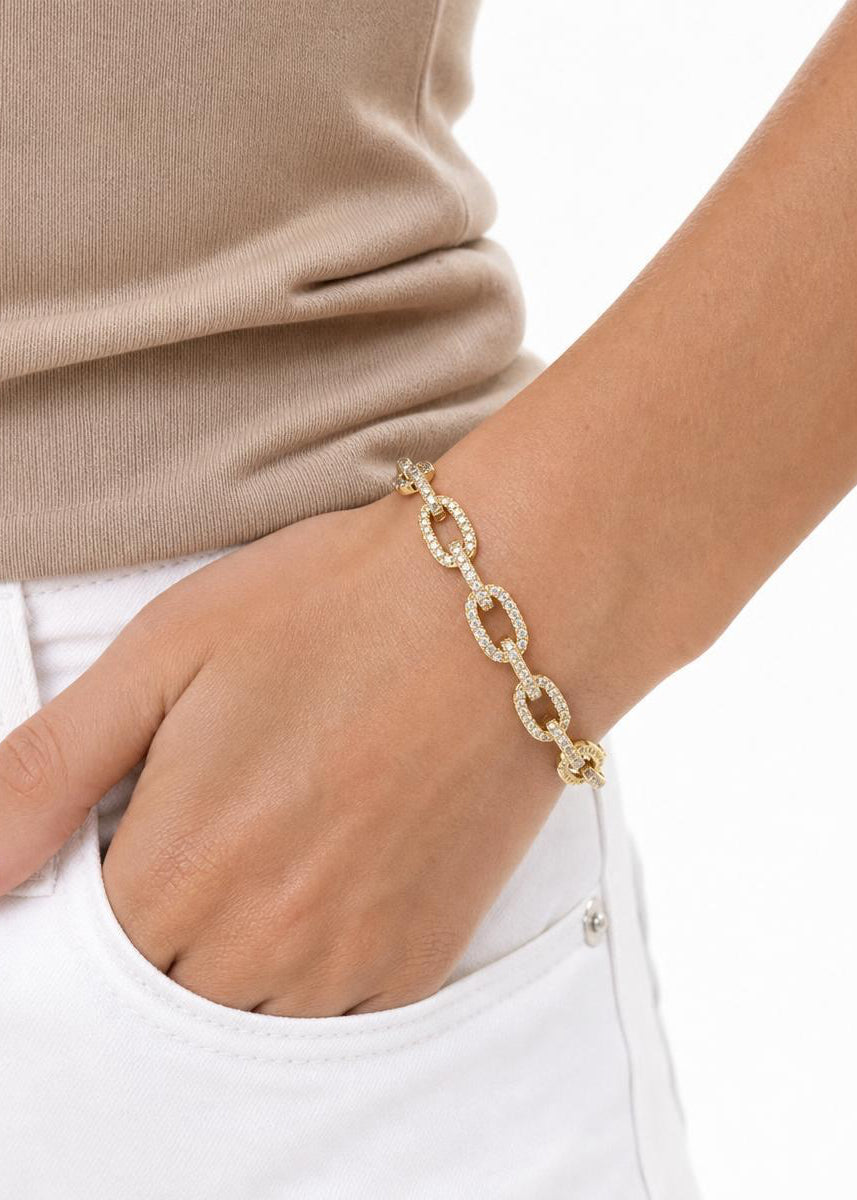 Vergoldet 14K - LUXA Pavé Armband