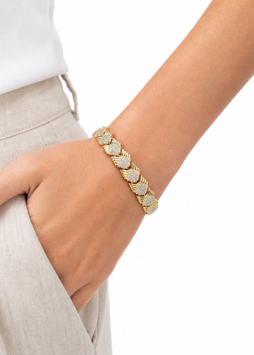 Vergoldet 14K - LUXA Sparkle Armband