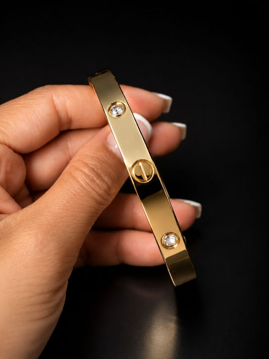 Vergoldet 14K - LUXA Love Armreif