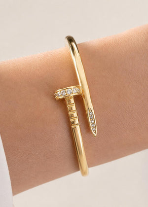 Vergoldet 14K - LUXA Cloute Gold Armreif