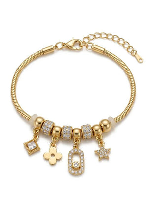 LUXA Charm - Armband Golden Wishes 14K Vergoldet