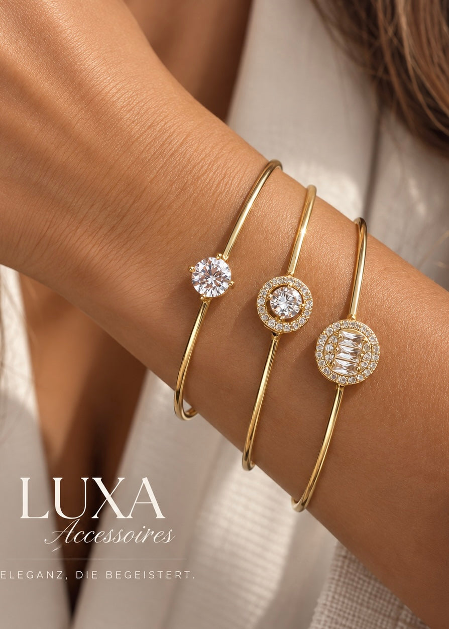 Vergoldet 14K - LUXA Aurelia Trio - 3-teiliges Armreif