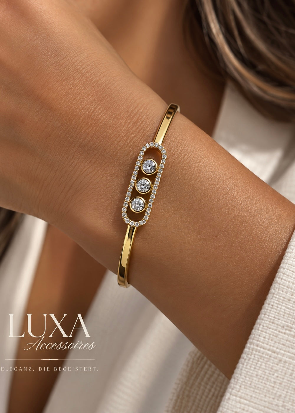 Vergoldet 14K - LUXA Golden Trinity Armreif
