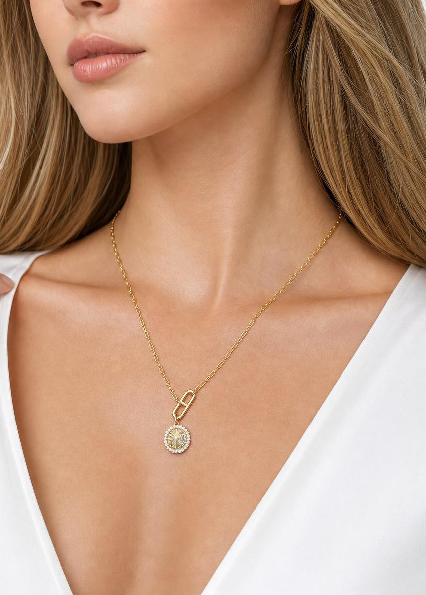 Vergoldet 14K - LUXA Sunray Halskette