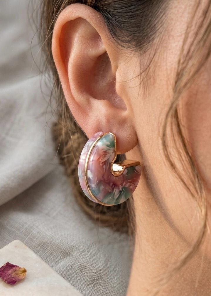 LUXA Ohrring Chunky Chroma Hoops