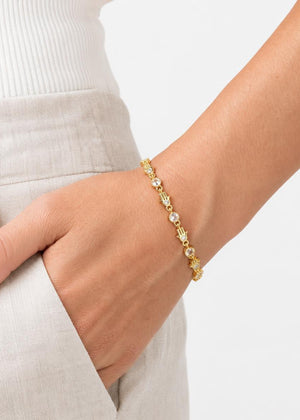 Vergoldet 14K - LUXA Goldenes Hamsa Armband