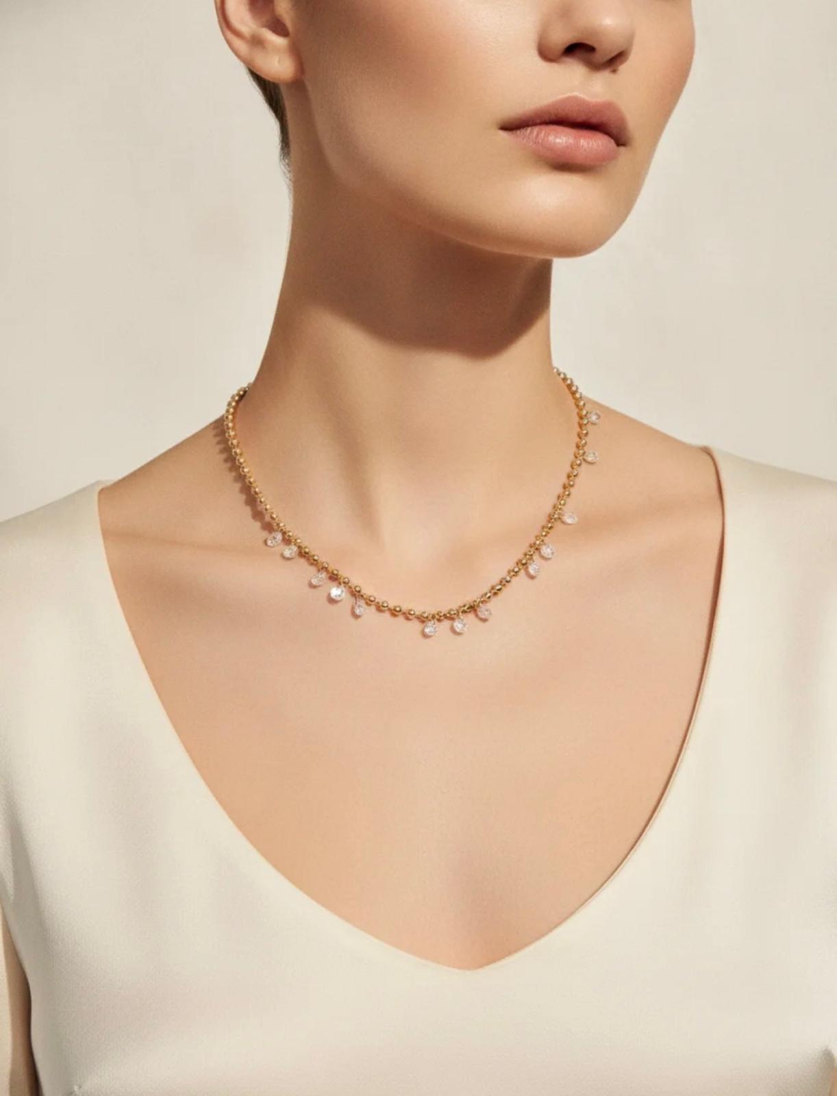 Vergoldet 14K - LUXA Shine Halskette
