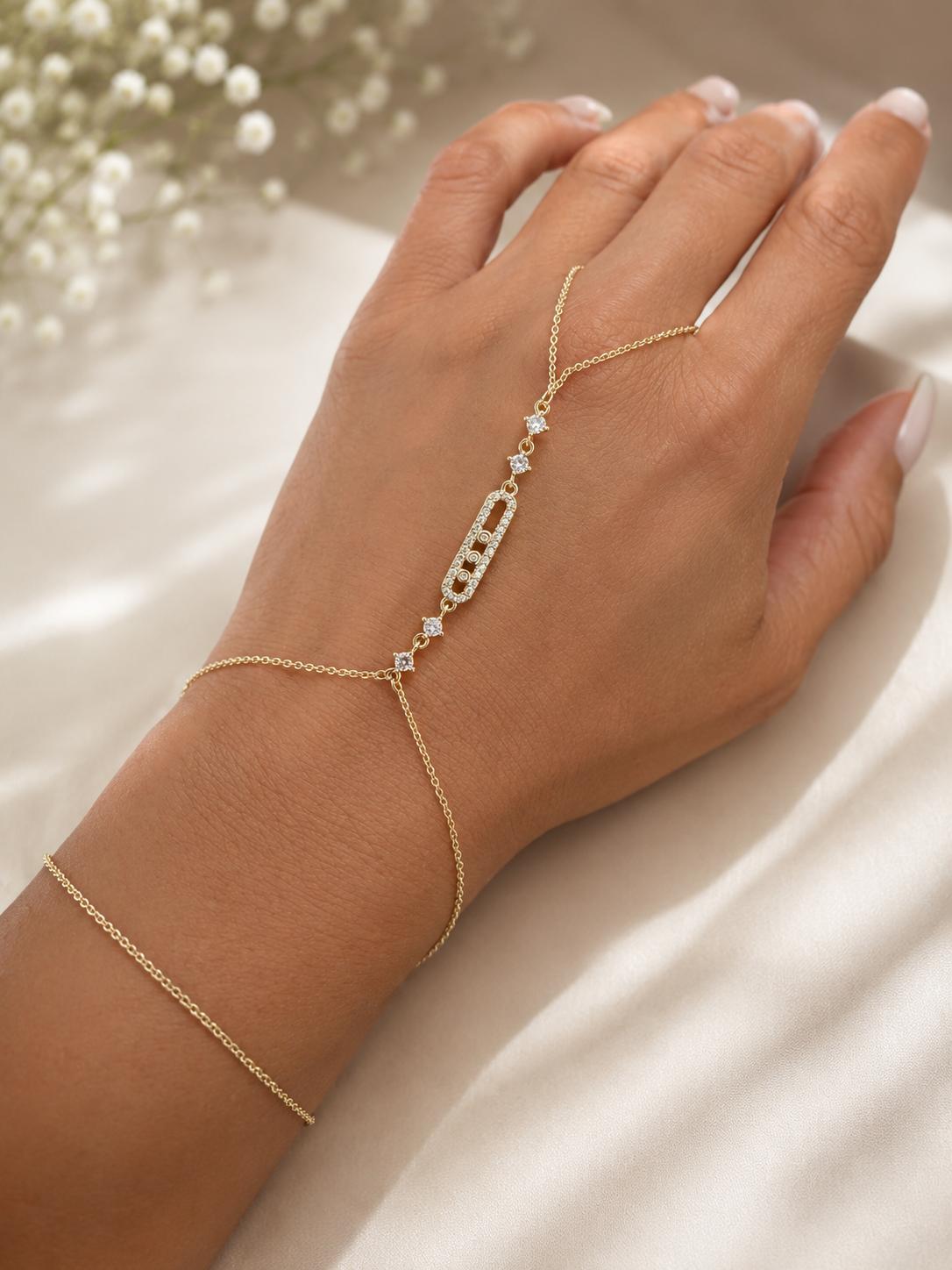 Vergoldet 14K - LUXA Golden Grace Hand-Chain