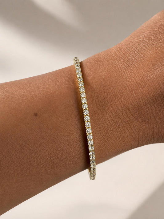 Armreif LUXA Tennis - Vergoldet 14K