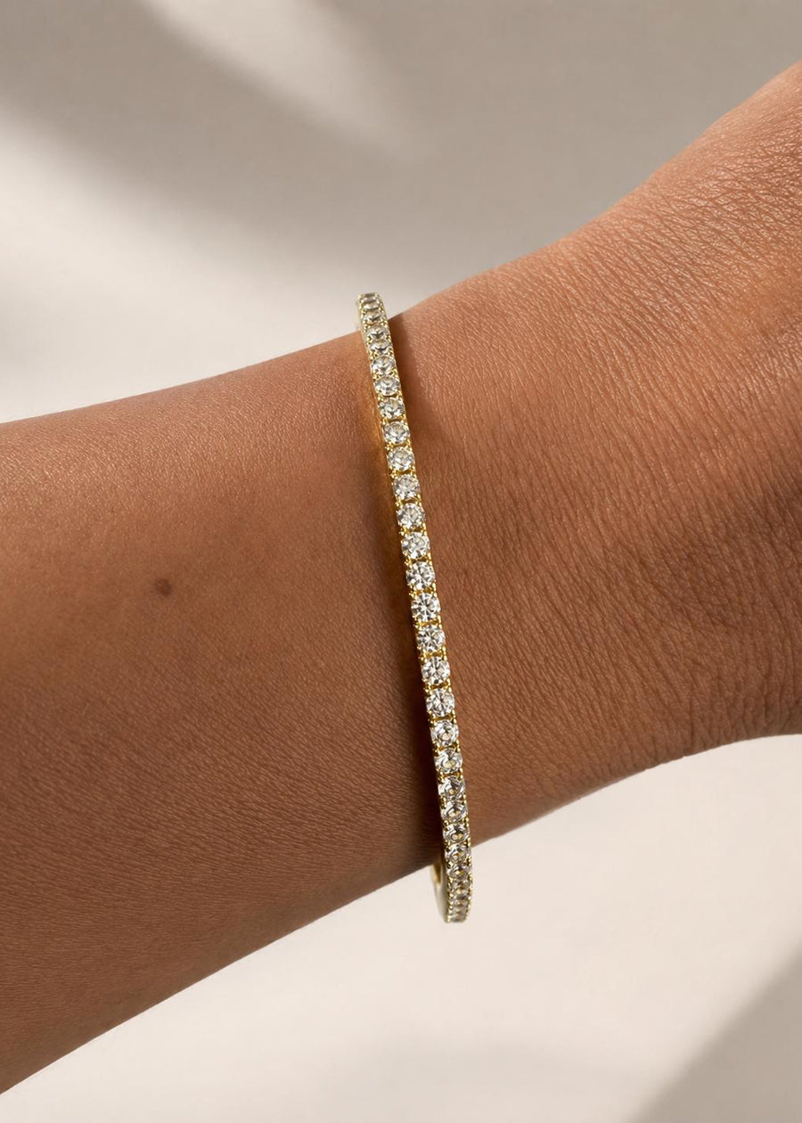 LUXA Armreif Tennis - Vergoldet 14K