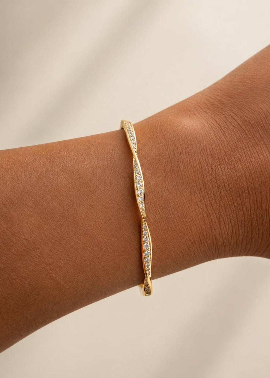 LUXA Armreif Infinity - Vergoldet 14K