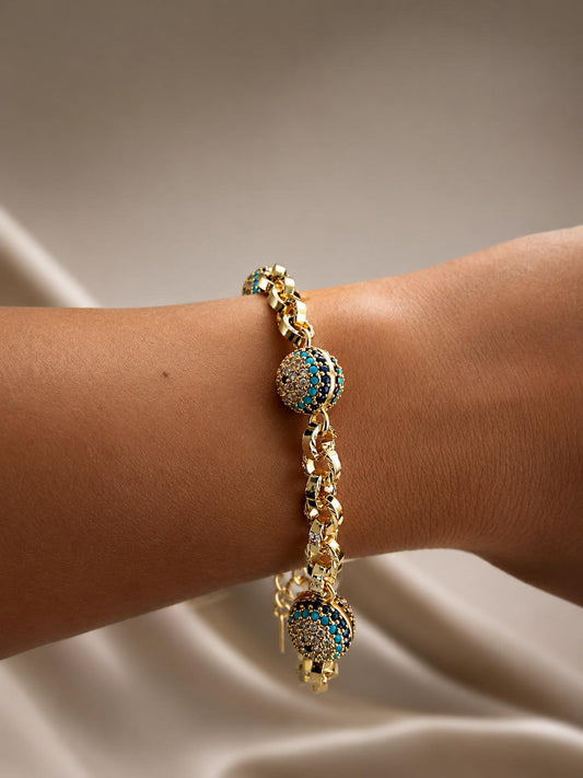 Armband LUXA Nazar - Vergoldet 14K