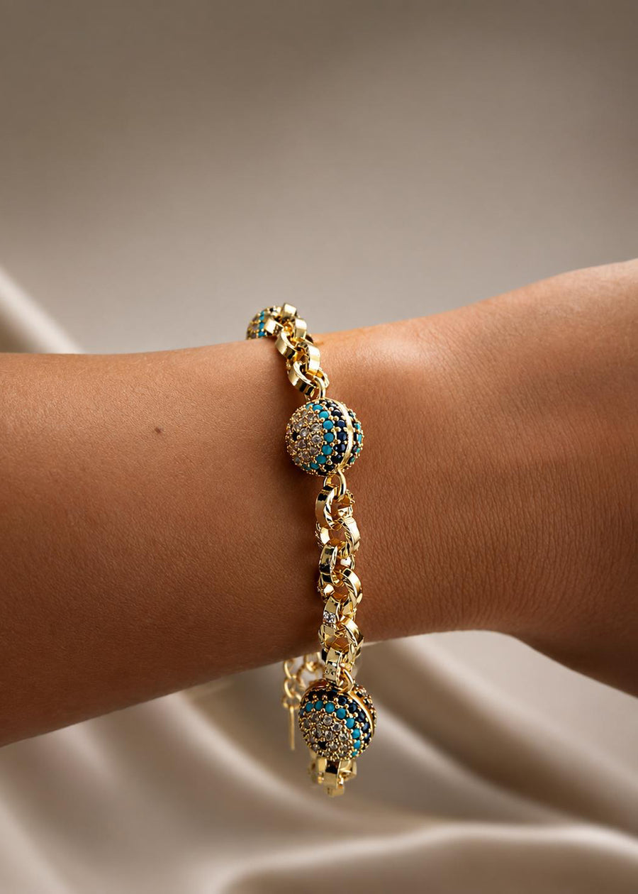 LUXA Armband Nazar - 14K Vergoldet
