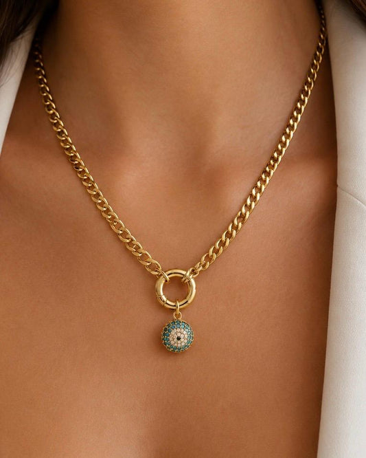 Halskette LUXA Nazar - Vergoldet 14K