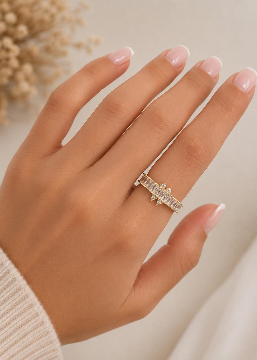 LUXA Ring Elise Verstellbar - Vergoldet 14K
