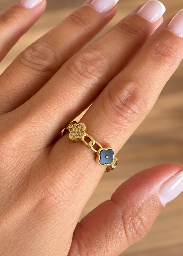 LUXA Ring Liora 14K Vergoldet Verstellbar