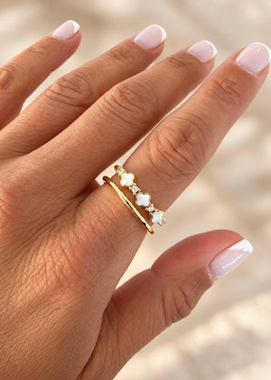 LUXA Ring Liv 14K Vergoldet