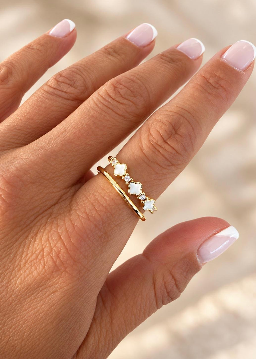 LUXA Ring Liv 14K Vergoldet
