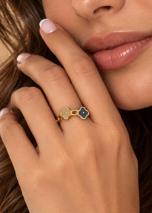LUXA Ring Liora 14K Vergoldet Verstellbar