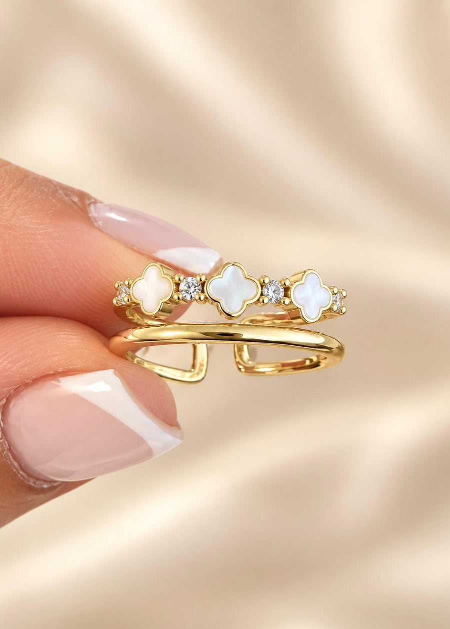 LUXA Ring Liv 14K Vergoldet